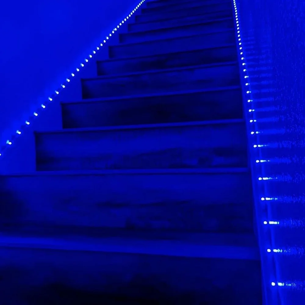 100ft Bluetooth App Remote Mic 50ftx2 Music Sync LED Strip Lights for Bedroom